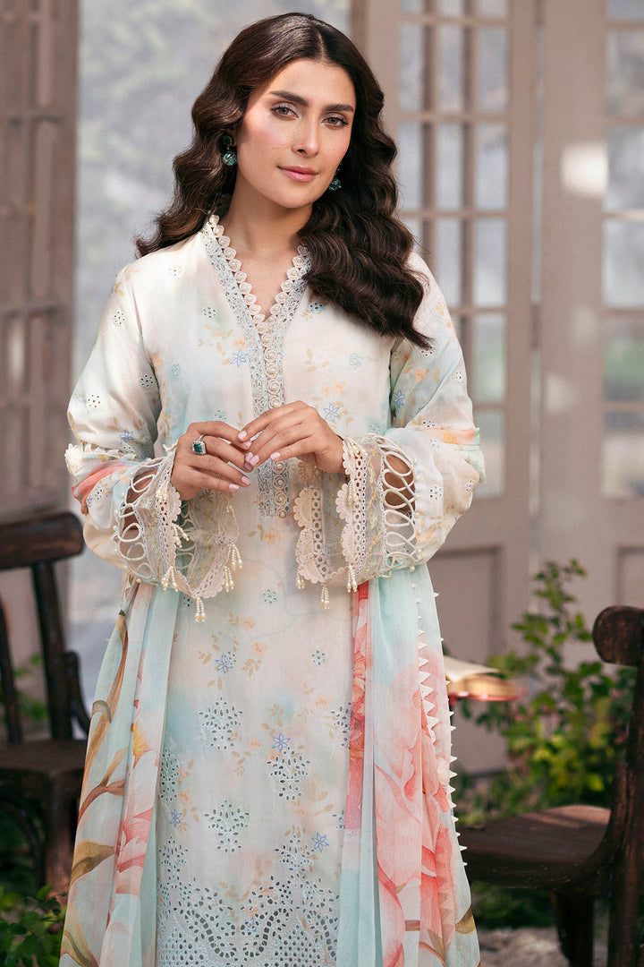 5423-DAISY EMBROIDERED LAWN STITCHED