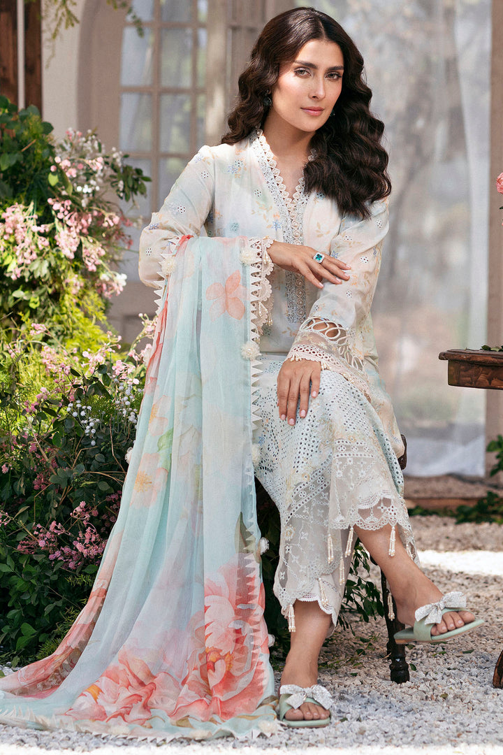 5423-DAISY EMBROIDERED LAWN STITCHED