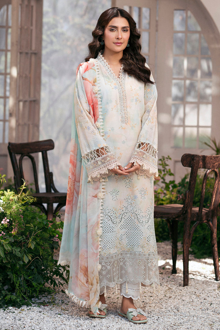 5423-DAISY EMBROIDERED LAWN STITCHED