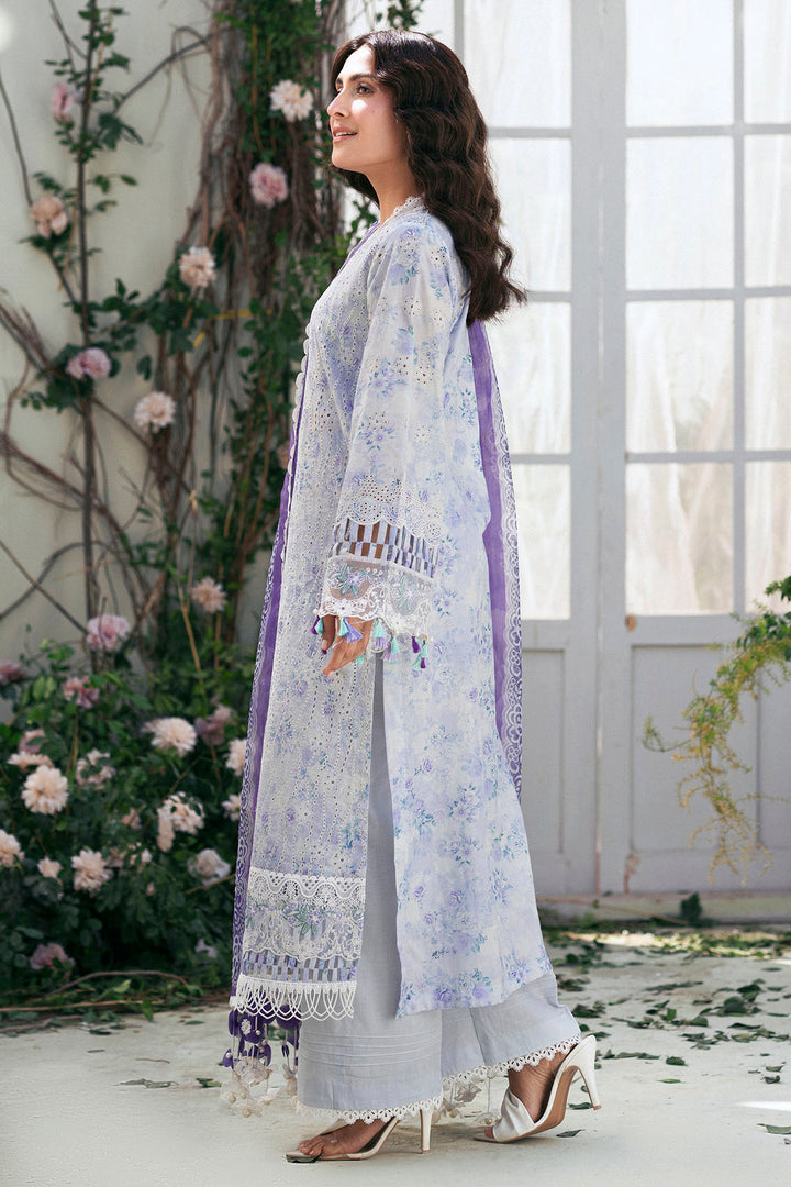 5424-TULIP EMBROIDERED LAWN STITCHED