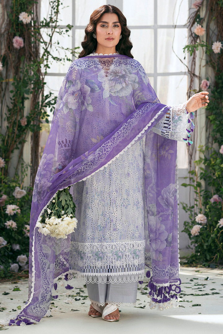 5424-TULIP EMBROIDERED LAWN STITCHED