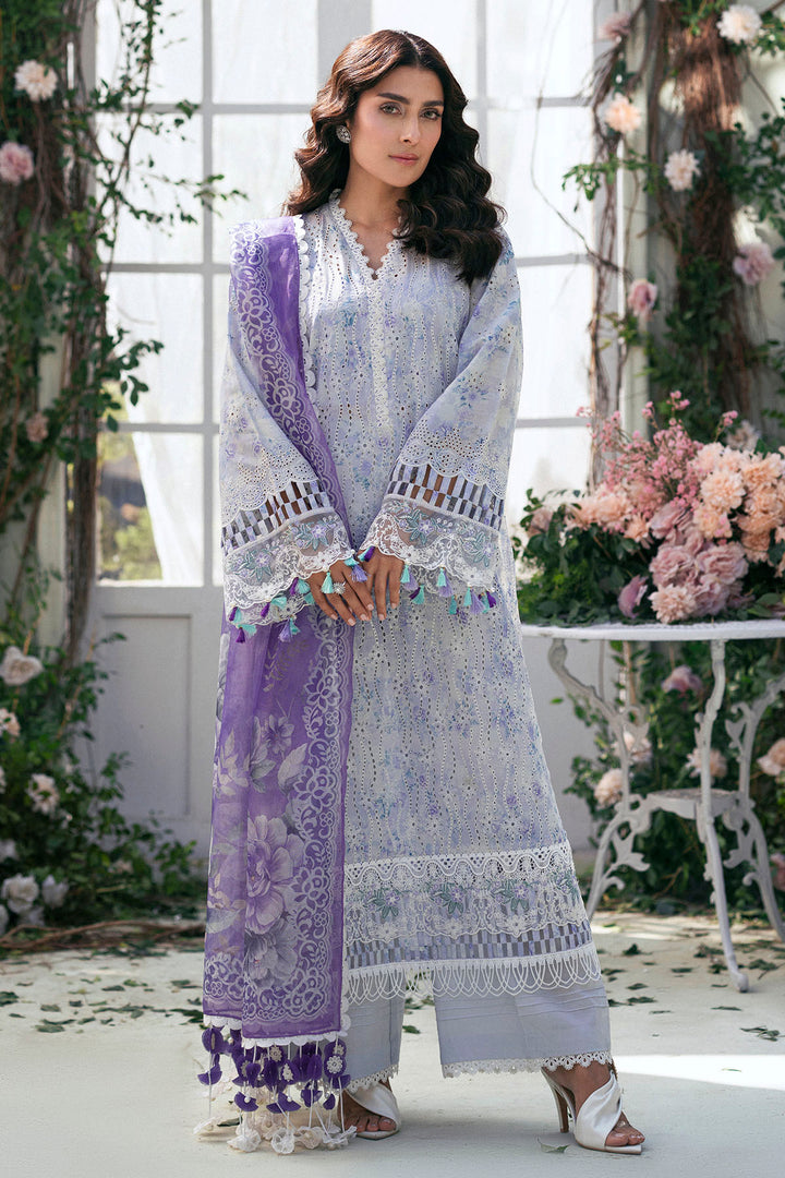 5424-TULIP EMBROIDERED LAWN STITCHED