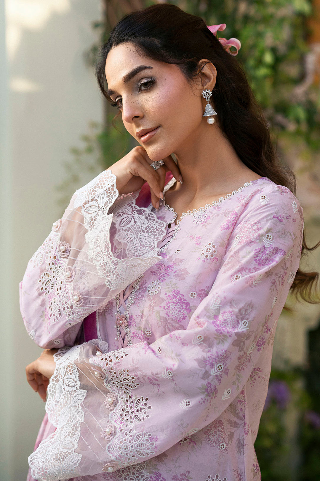 5428-ASTER EMBROIDERED LAWN STITCHED