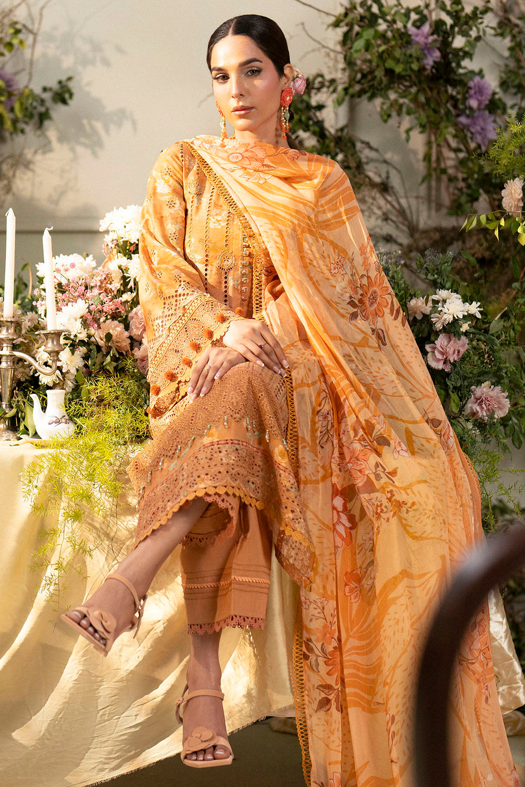 5431-BLUEBEELL EMBROIDERED LAWN UNSTITCHED