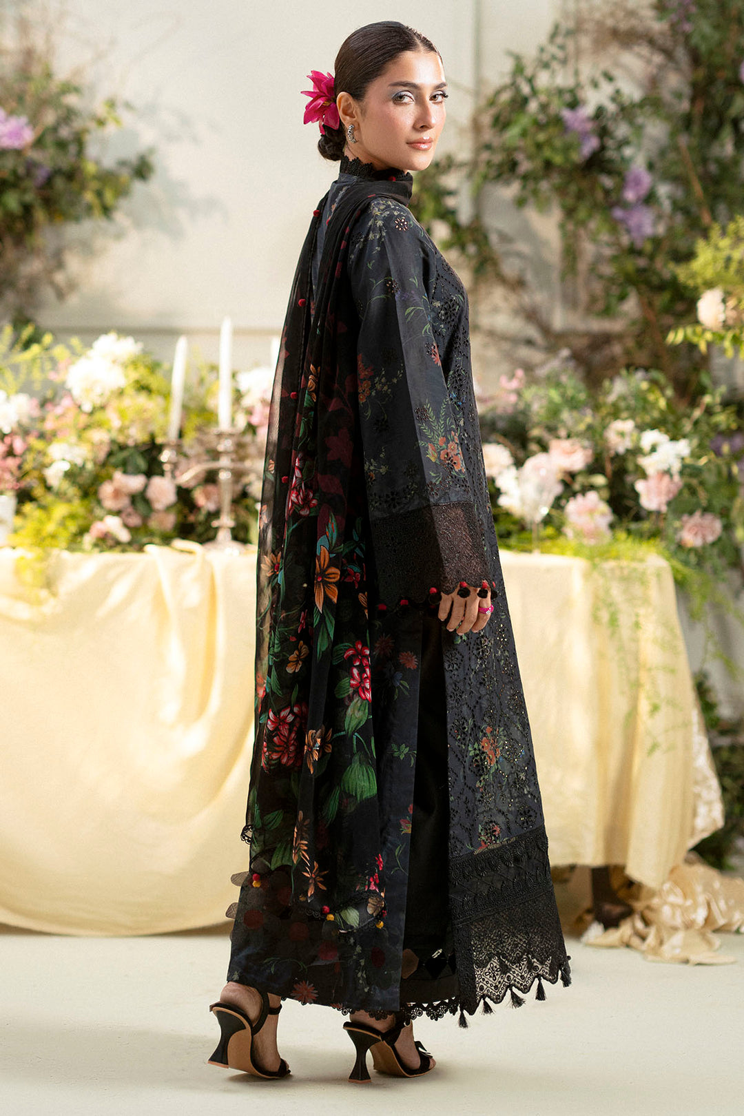 5433-JASMINE EMBROIDERED LAWN STITCHED