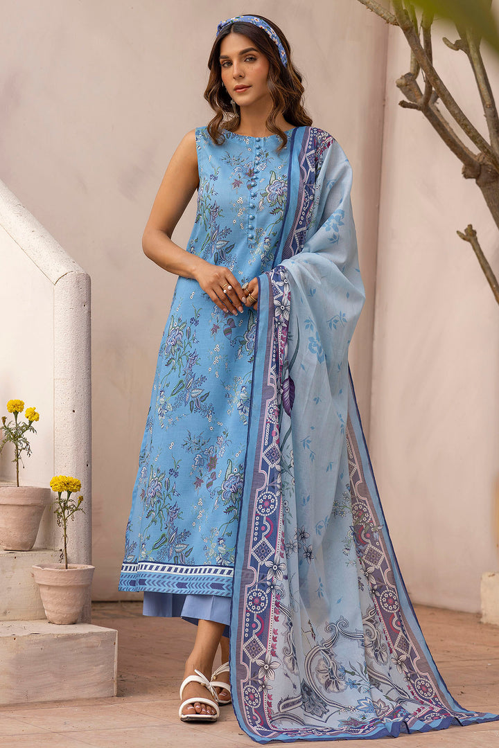 5436-PAISLEY DIGITAL PRINTED LAWN UNSTITCHED