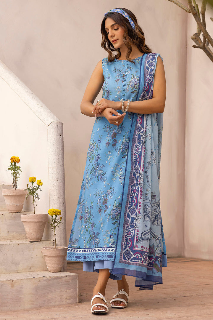 5436-PAISLEY DIGITAL PRINTED LAWN UNSTITCHED