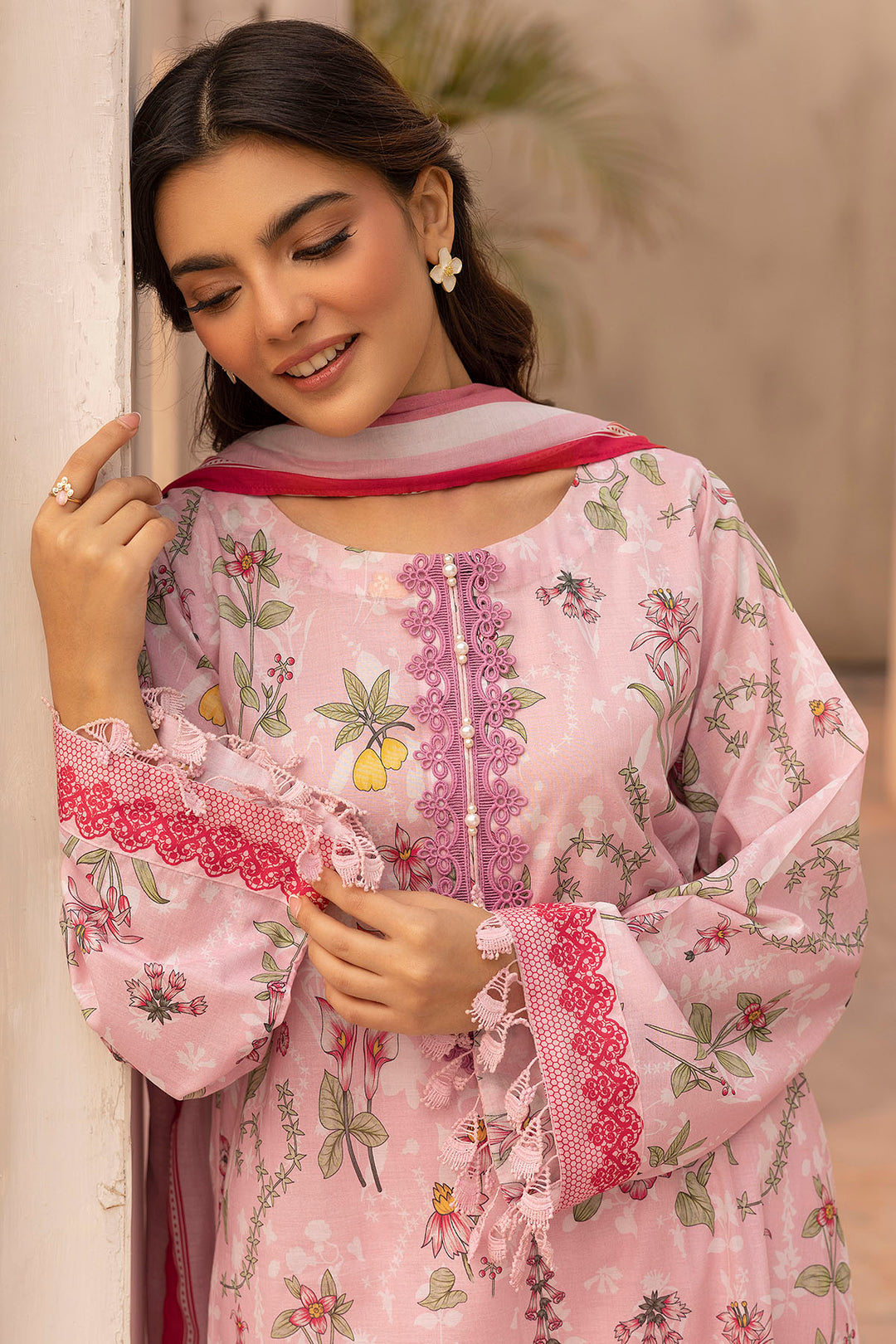 5438-RUBY DIGITAL PRINTED LAWN UNSTITCHED