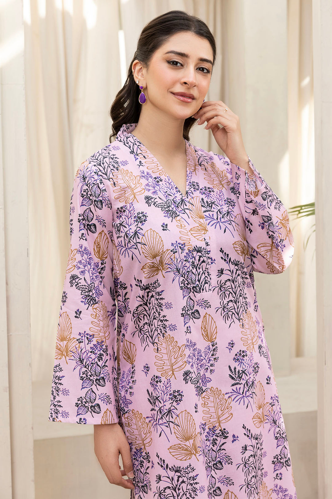 5535-HUSAY DIGITAL PRINTED LAWN STITCHED