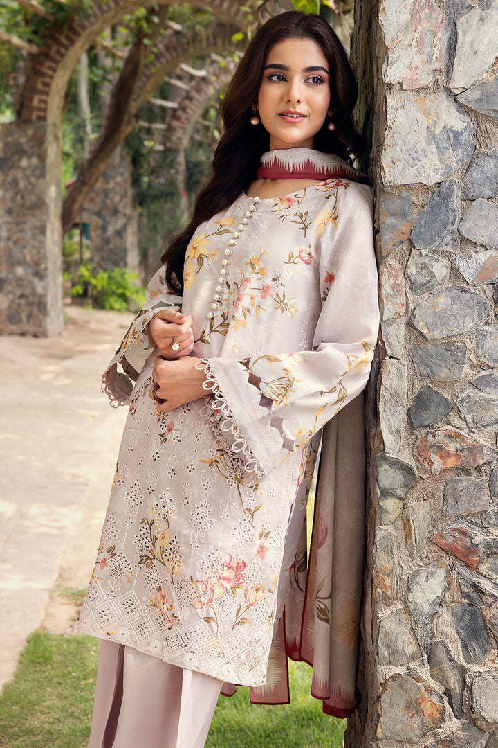 5569-VOILET DIGITAL PRINTED LAWN UNSTITCHED