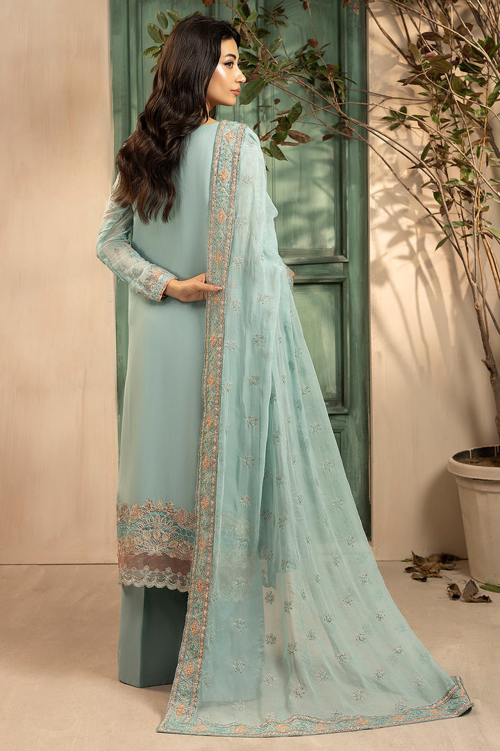 5574-FLORA EMBROIDERED CRINKLE CHIFFON UNSTITCHED