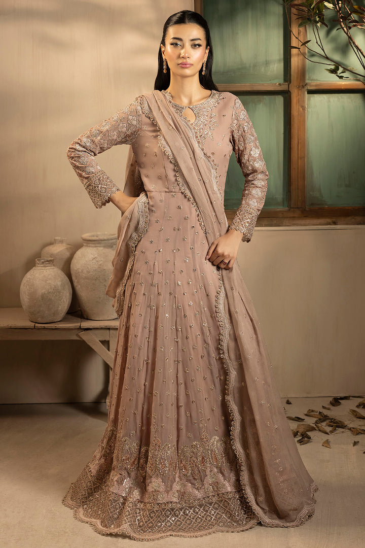 5575-LILLIA EMBROIDERED CRINKLE CHIFFON UNSTITCHED