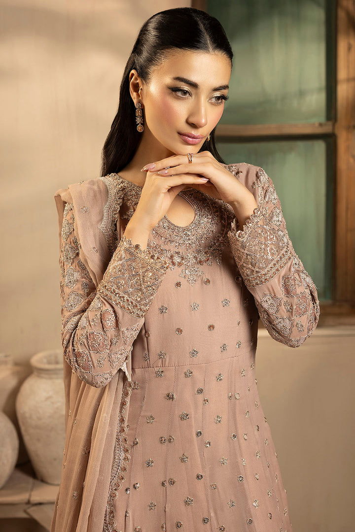 5575-LILLIA EMBROIDERED CRINKLE CHIFFON UNSTITCHED