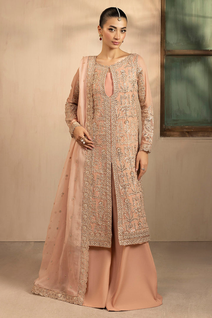 5576-PEARL EMBROIDERED CRINKLE CHIFFON UNSTITCHED