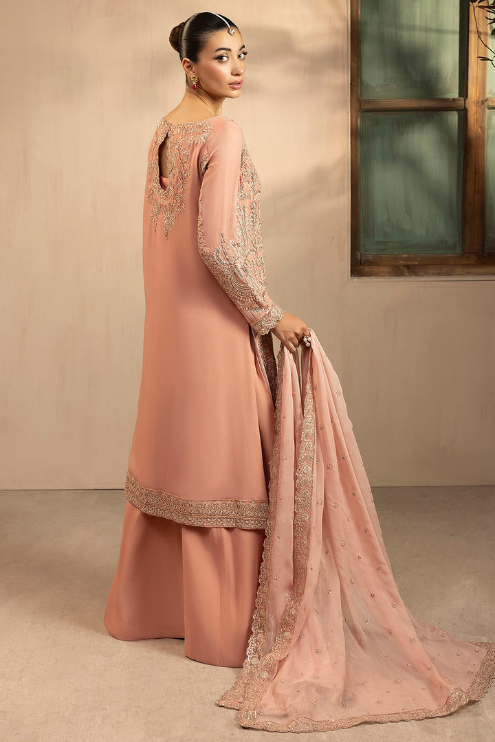 5576-PEARL EMBROIDERED CRINKLE CHIFFON UNSTITCHED