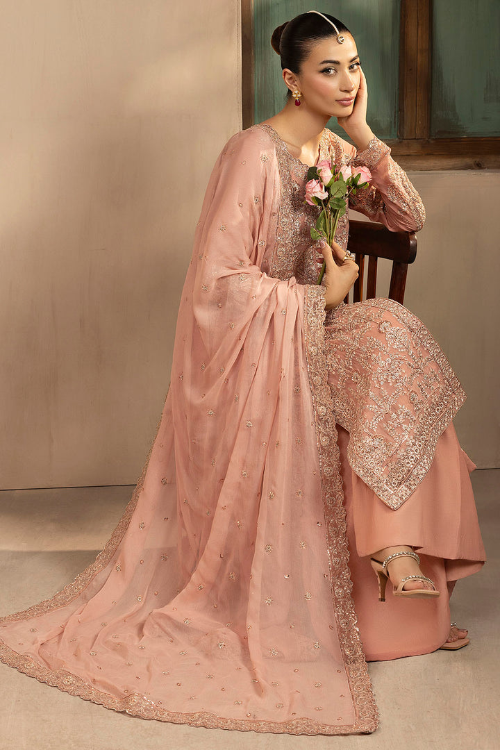 5576-PEARL EMBROIDERED CRINKLE CHIFFON UNSTITCHED