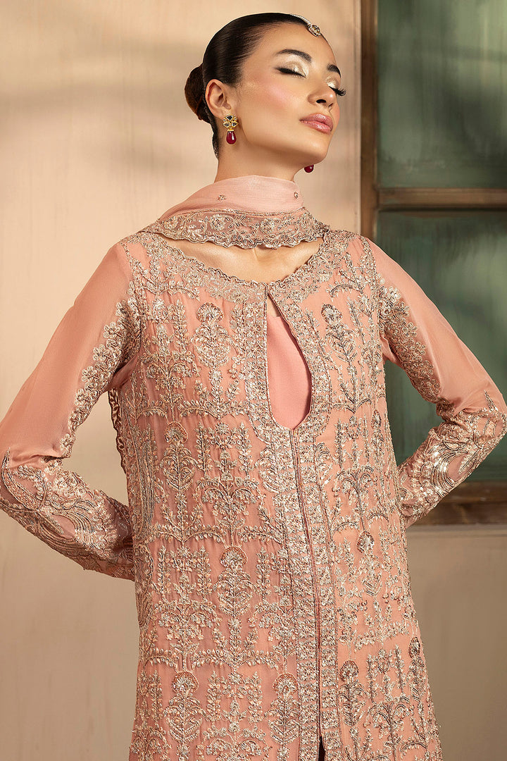 5576-PEARL EMBROIDERED CRINKLE CHIFFON UNSTITCHED
