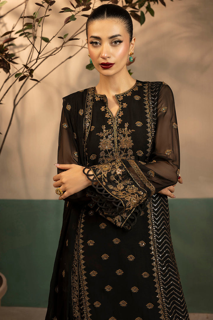 5579-VIOLA EMBROIDERED CRINKLE CHIFFON UNSTITCHED