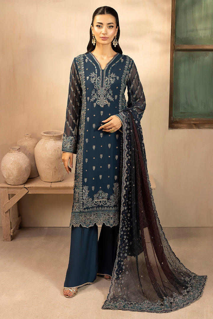 5581-DELLA EMBROIDERED CRINKLE CHIFFON UNSTITCHED