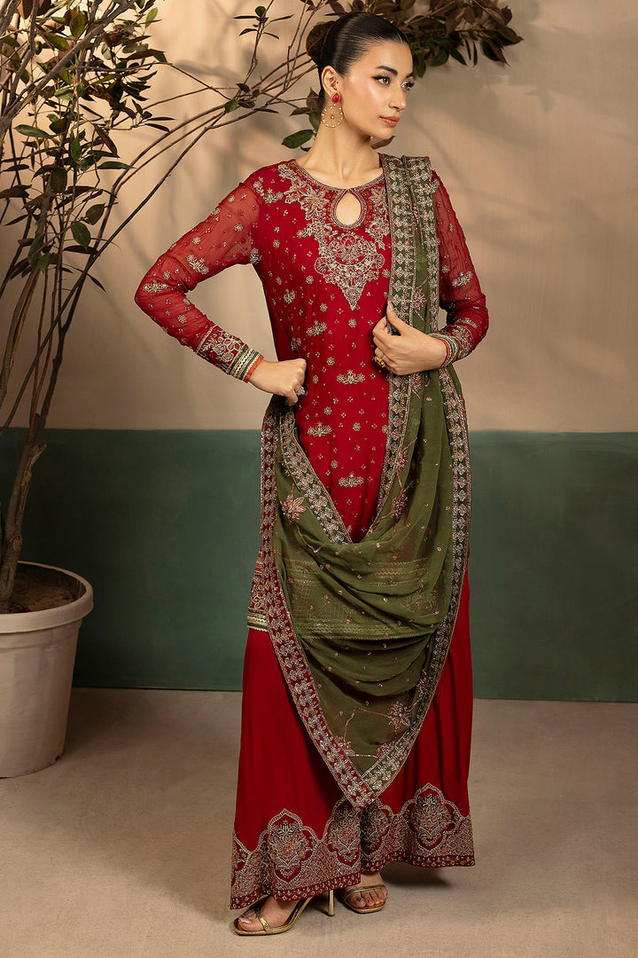 5582-JENNA EMBROIDERED CRINKLE CHIFFON UNSTITCHED