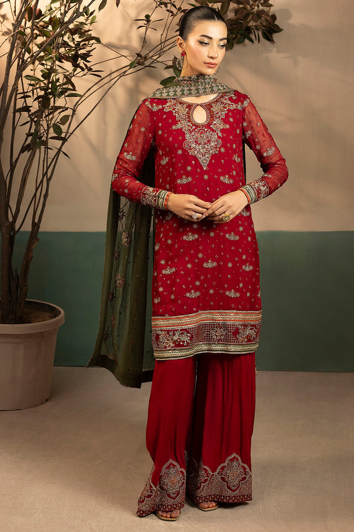 5582-JENNA EMBROIDERED CRINKLE CHIFFON UNSTITCHED