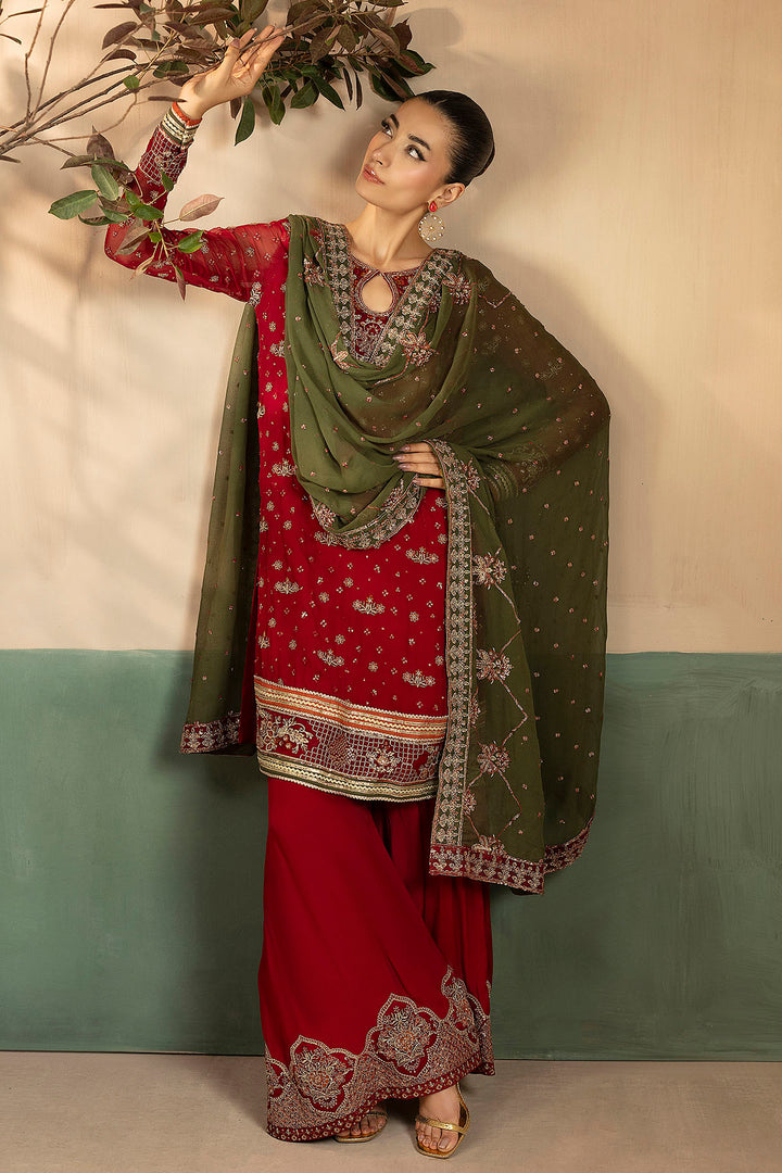 5582-JENNA EMBROIDERED CRINKLE CHIFFON UNSTITCHED
