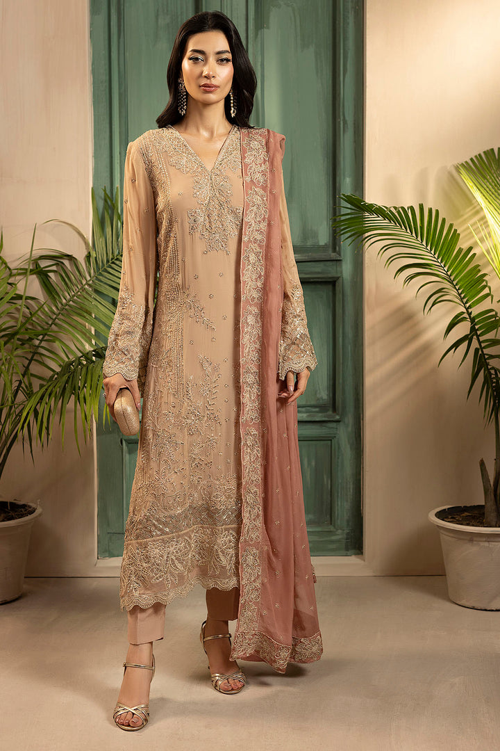 5583-ELLA EMBROIDERED CRINKLE CHIFFON UNSTITCHED