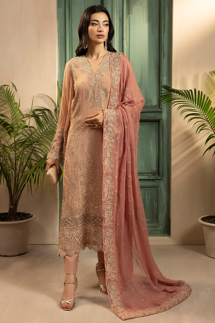 5583-ELLA EMBROIDERED CRINKLE CHIFFON UNSTITCHED