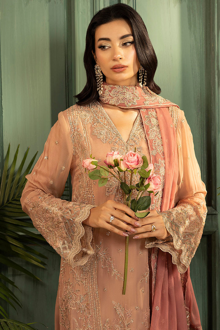 5583-ELLA EMBROIDERED CRINKLE CHIFFON UNSTITCHED