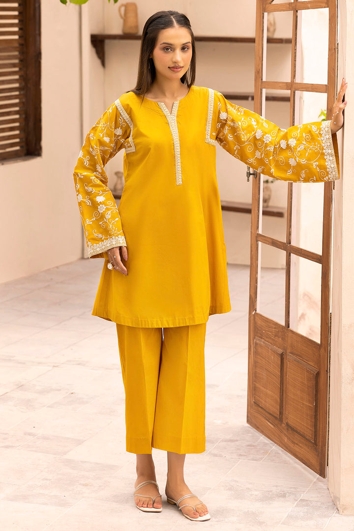 5595-DELAYNA EMBROIDERED LAWN STITCHED