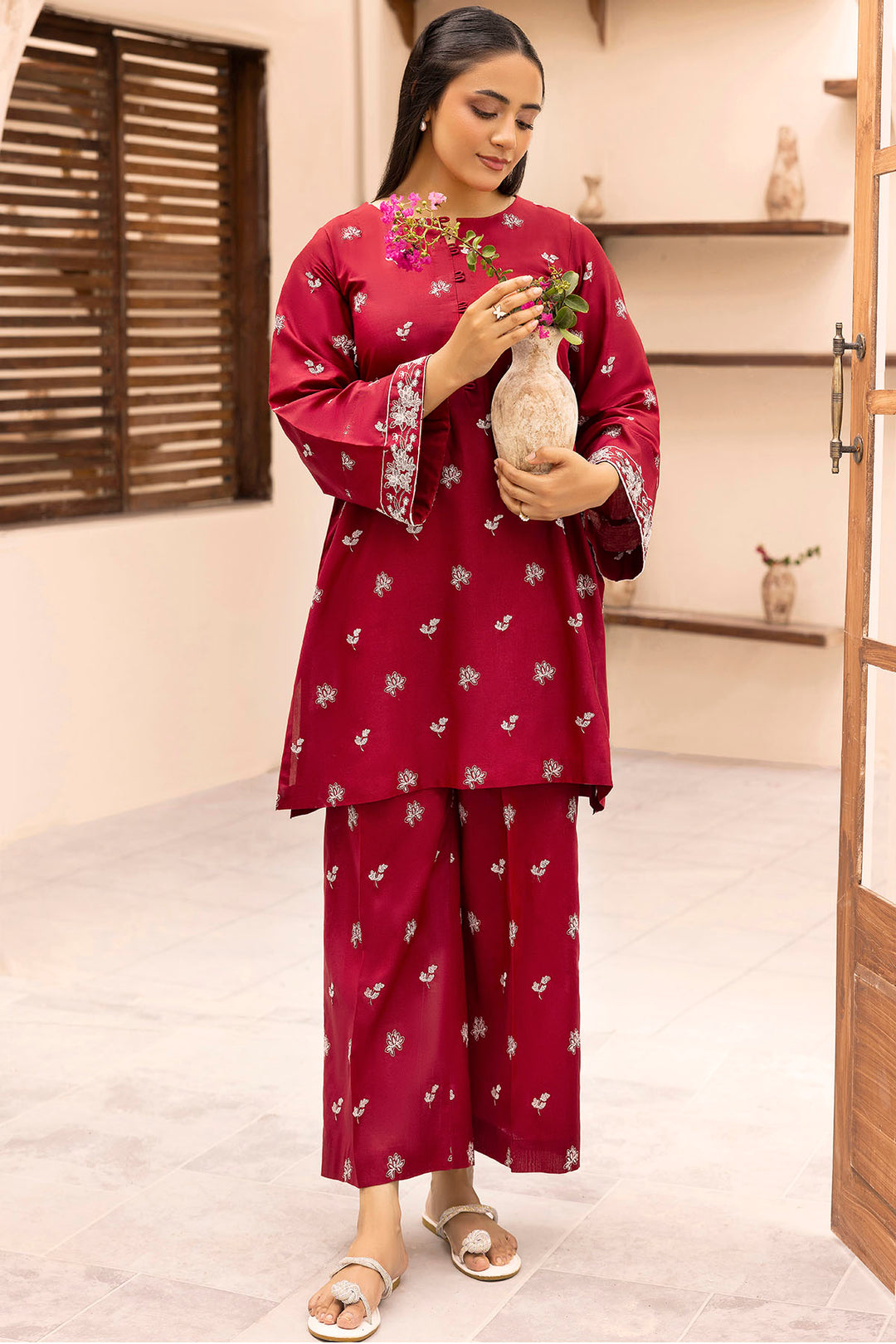 5603-ASAEL EMBROIDERED LAWN STITCHED