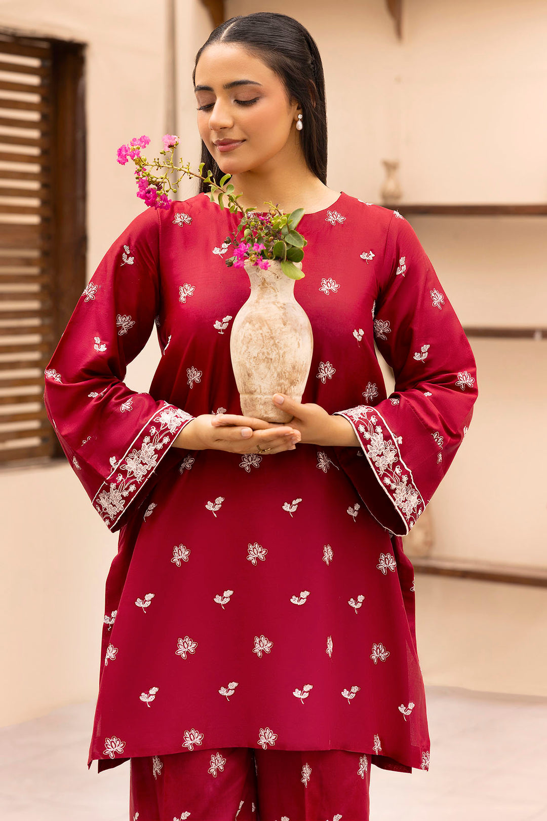 5603-ASAEL EMBROIDERED LAWN STITCHED