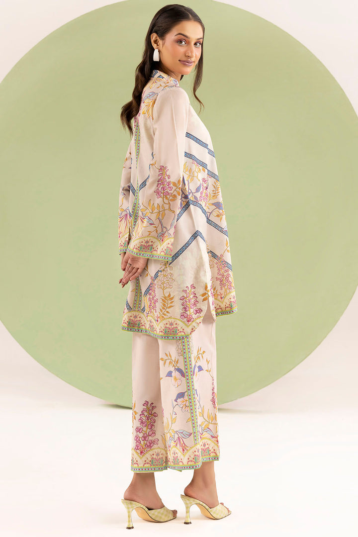 5617-CORAL DIGITAL PRINTED CAMBRIC STITCHED