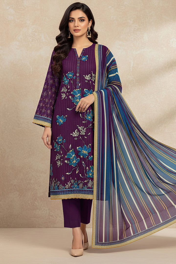 5626-LEENA DIGITAL PRINTED KHADDAR UNSTITCHED