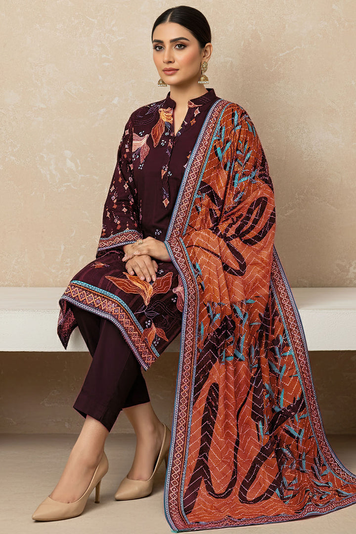 5635-ZUHA DIGITAL PRINTED KHADDAR UNSTITCHED