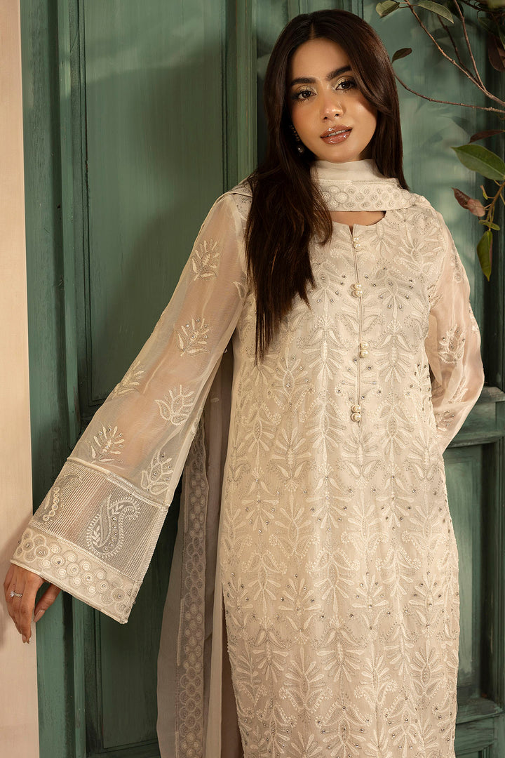 5647-FRAN EMBROIDERED CRINKLE CHIFFON UNSTITCHED