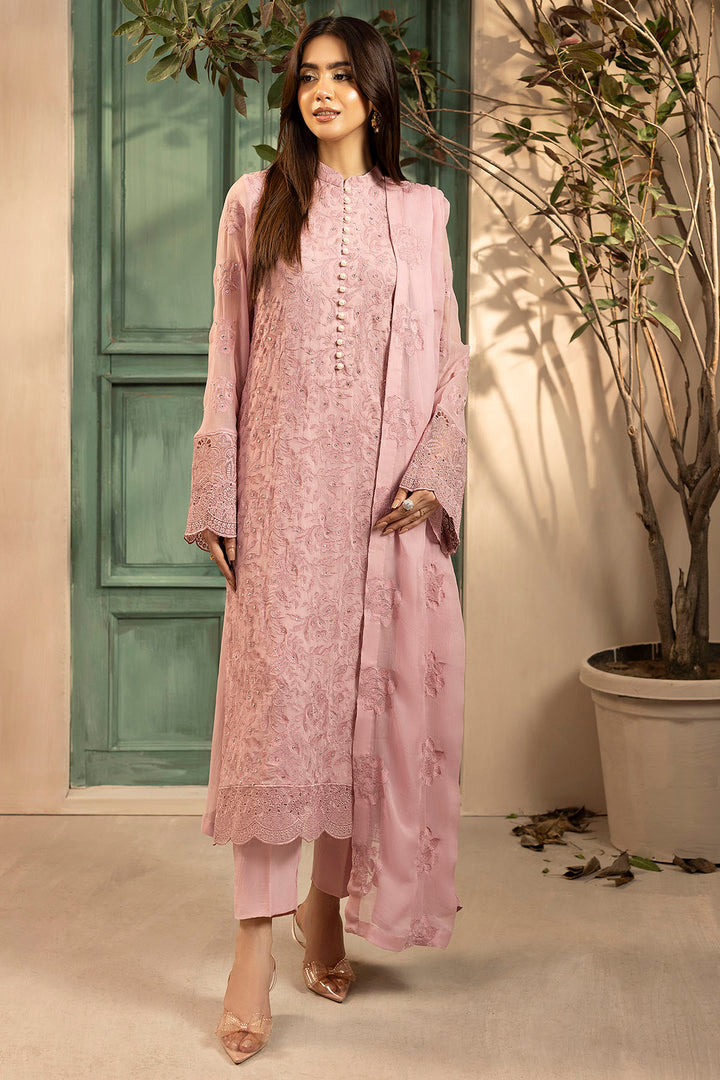 5648-DAPHNE EMBROIDERED SILK UNSTITCHED