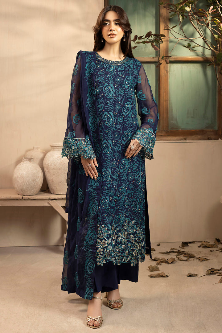 5650-ARELA EMBROIDERED CRINKLE CHIFFON UNSTITCHED