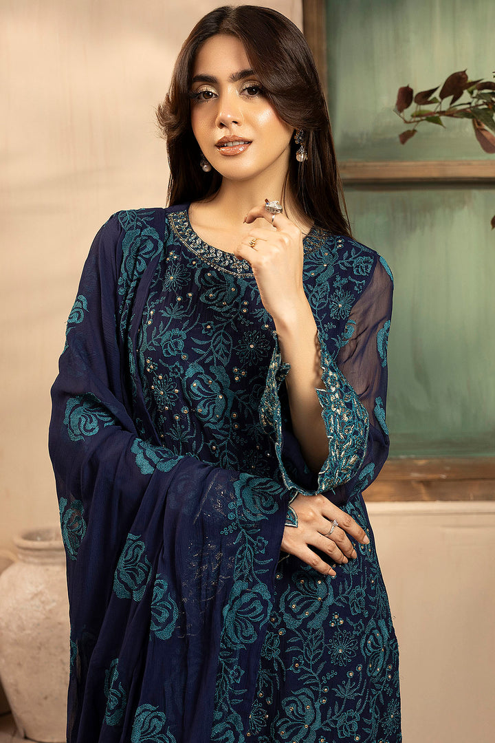 5650-ARELA EMBROIDERED CRINKLE CHIFFON UNSTITCHED