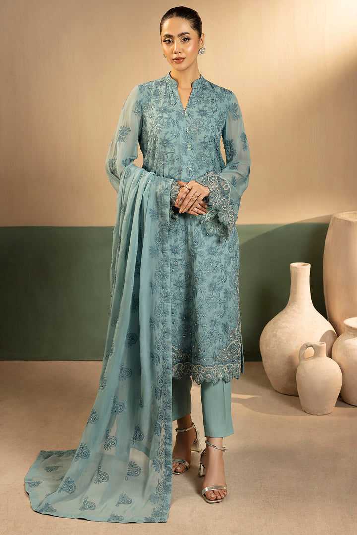 5651-FAYE EMBROIDERED CRINKLE CHIFFON UNSTITCHED