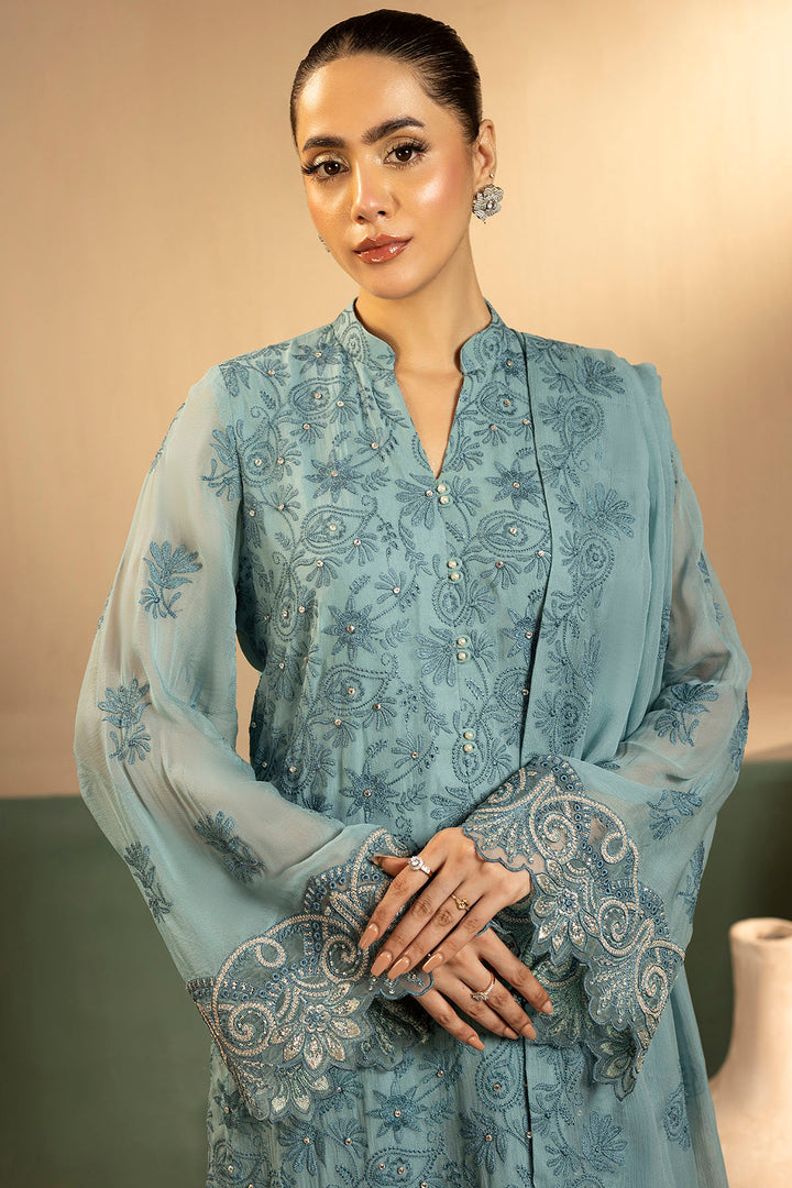 5651-FAYE EMBROIDERED CRINKLE CHIFFON UNSTITCHED