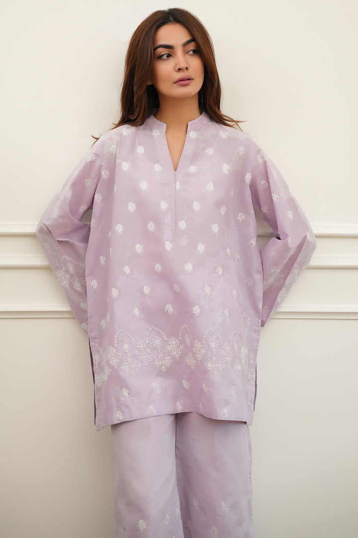 5660-NEVE EMBROIDERED CAMBRIC STITCHED