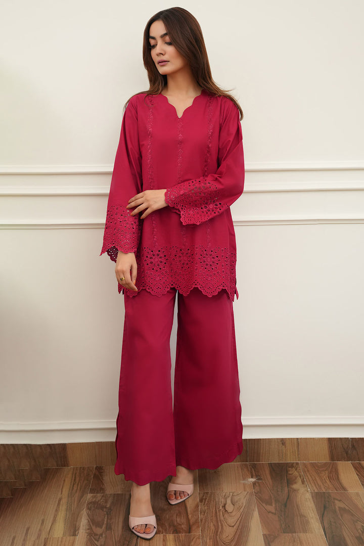 5663-DALLYN EMBROIDERED CAMBRIC STITCHED