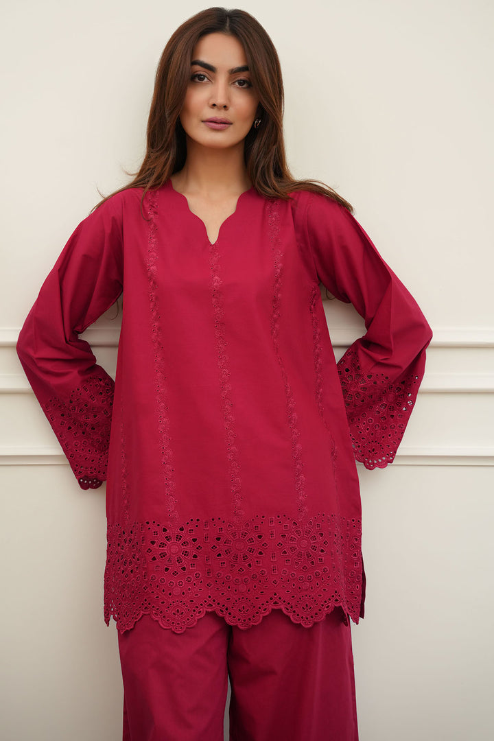 5663-DALLYN EMBROIDERED CAMBRIC STITCHED