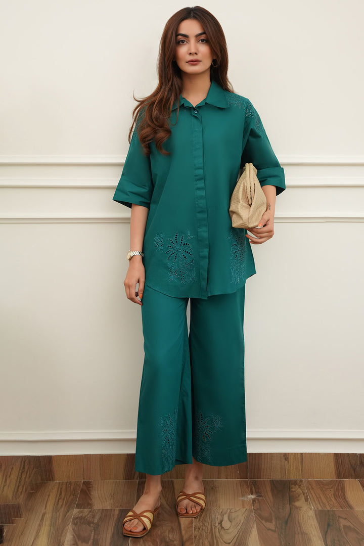 5664-PORSHA EMBROIDERED CAMBRIC STITCHED