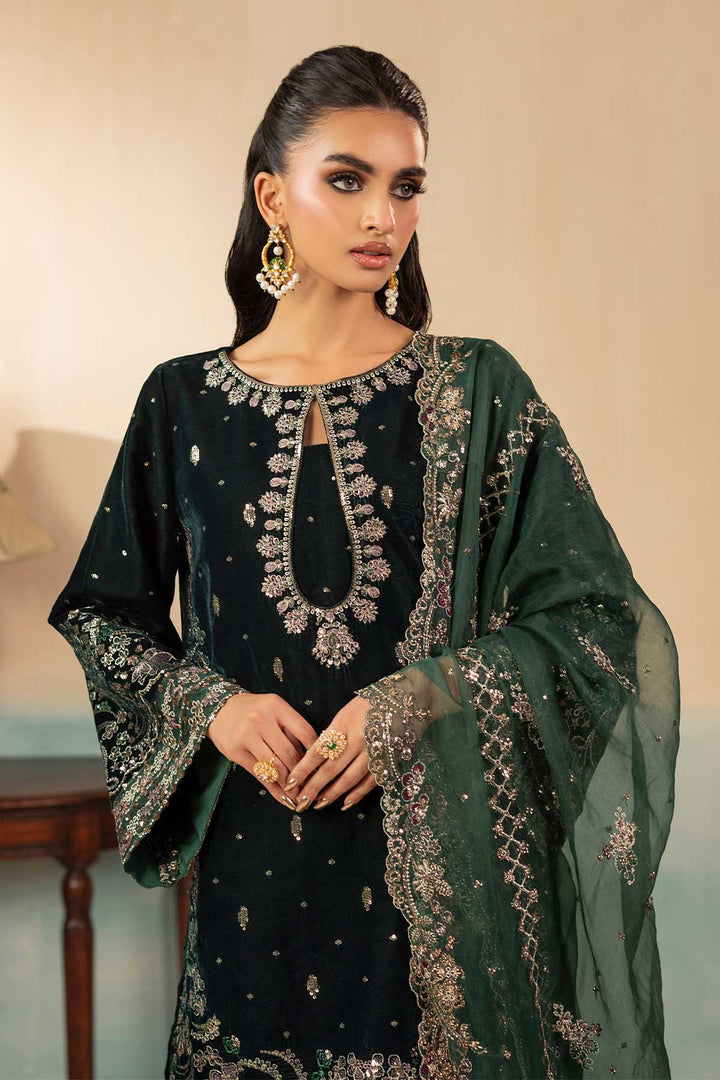 5666-AELLA EMBROIDERED VELVET UNSTITCHED