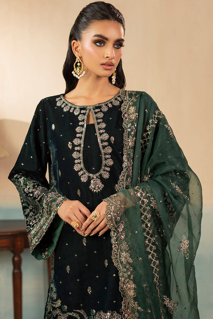 5666-AELLA EMBROIDERED VELVET UNSTITCHED