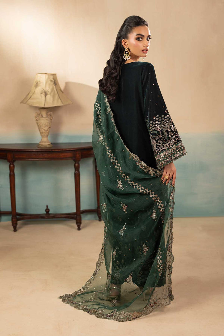 5666-AELLA EMBROIDERED VELVET UNSTITCHED