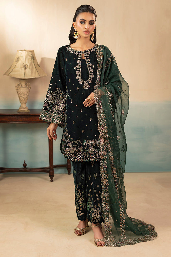 5666-AELLA EMBROIDERED VELVET UNSTITCHED