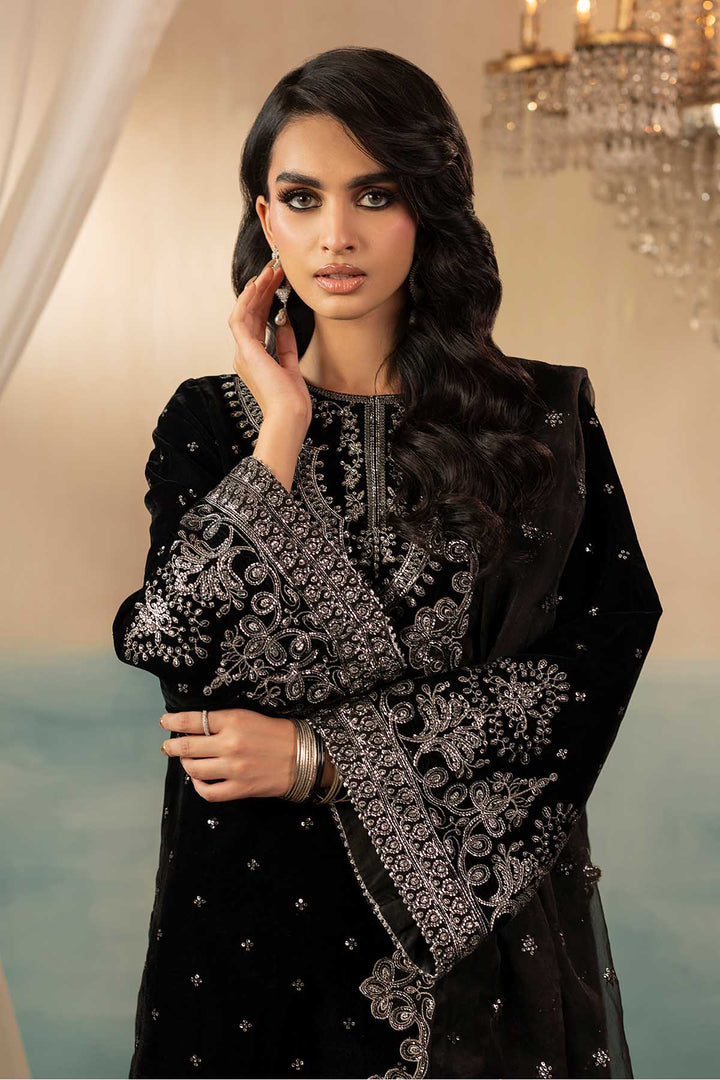 5670-KATIE EMBROIDERED VELVET UNSTITCHED